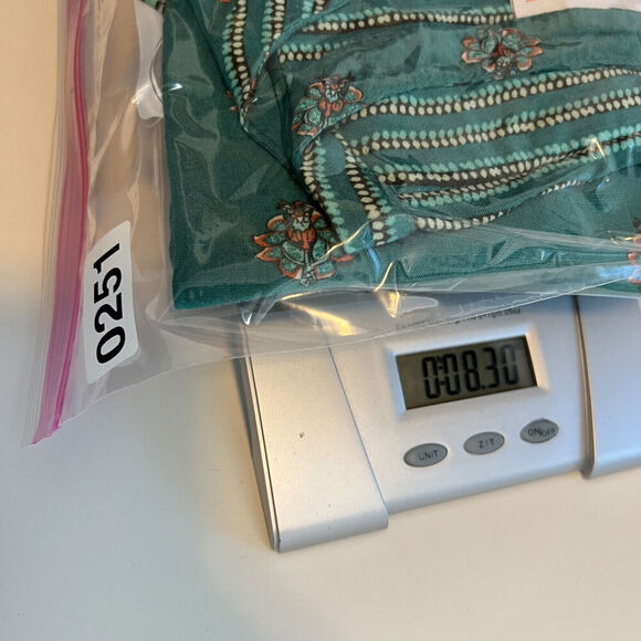 Knox Rose Shirt Womens XXL Green/Blue Boho Floral Print Blouse Lightweight Comfy - Picture 11 of 11